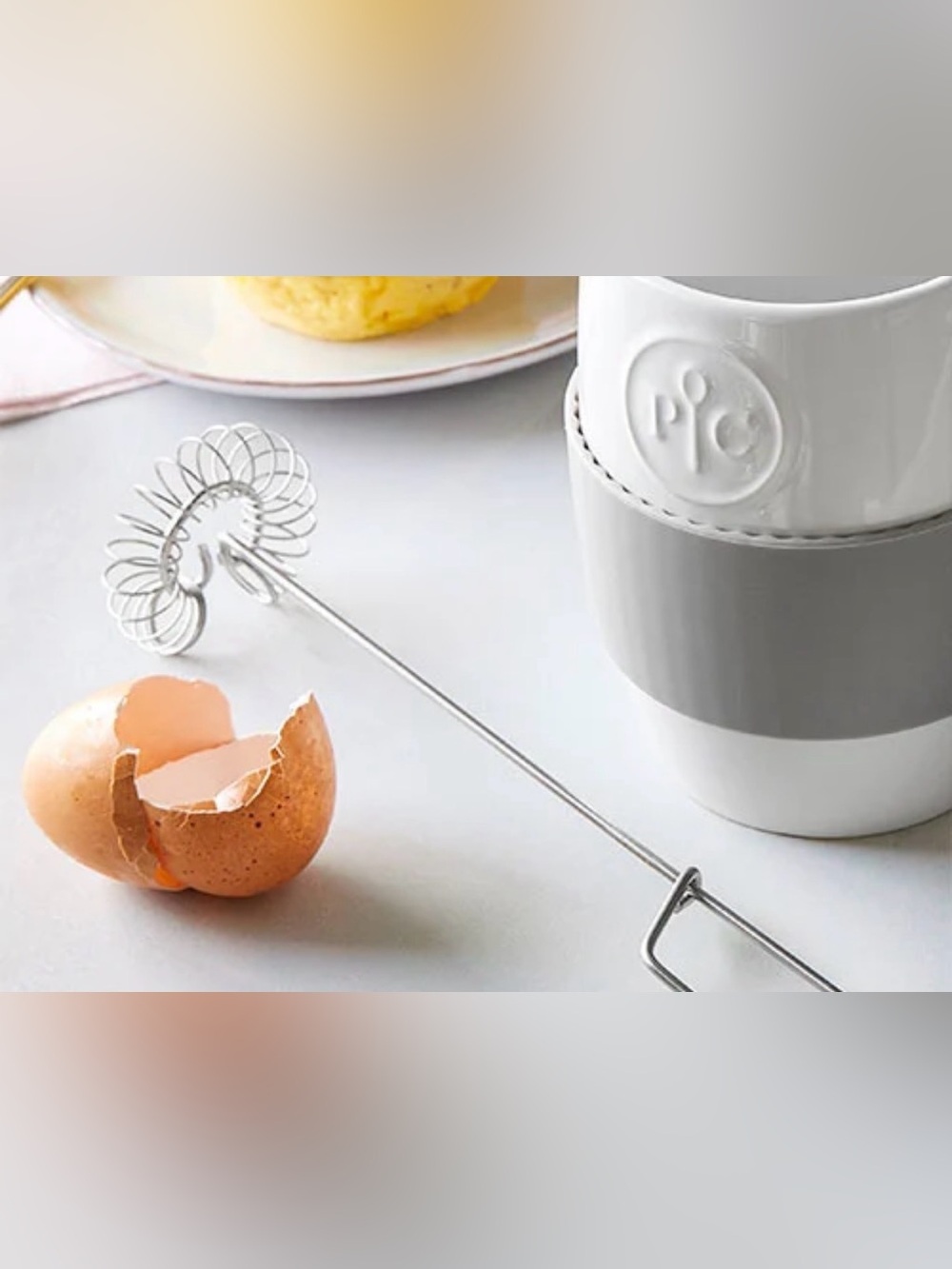 Pampered Chef Mini Whipper in Silver Stainless